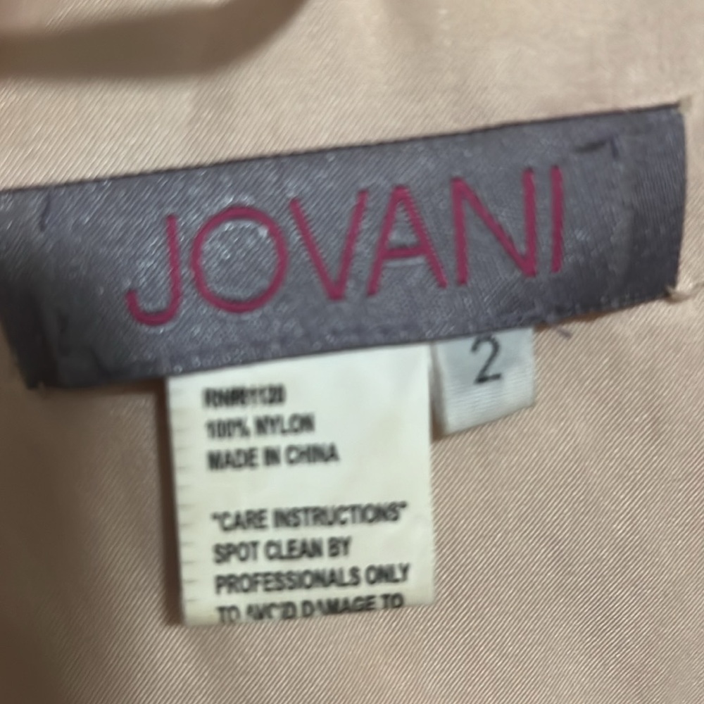 JOVANI 2 pc. Size 2 Crystal Beads strapless-bustier, long skirt with slit. - Picture 5 of 5